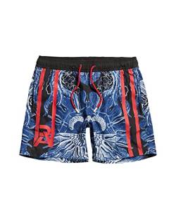 G-STAR RAW Herren Dirik Jellyfish Allover Badeshorts, Mehrfarben (dk black jellyfish mirror D22965-C331-D963), M von G-STAR RAW