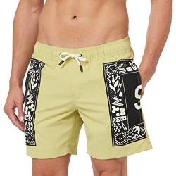 G-STAR RAW Herren Dirik Solid Big Artwork Badeshorts, Grün (leek green D23195-A505-D613), L von G-STAR RAW