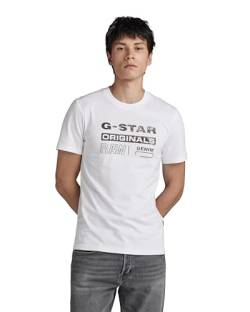 G-STAR RAW Damen Distressed Originals Slim T-Shirts, Weiß (White D24420-336-110), XXL EU von G-STAR RAW