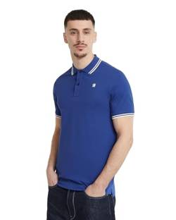 G-STAR RAW Herren Dunda Slim Stripe Poloshirt , Blau (radar blue D17127-5864-1474), L von G-STAR RAW