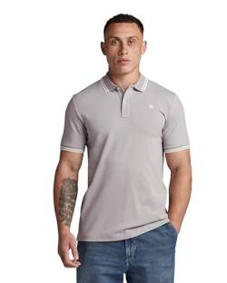 G-STAR RAW Herren Dunda Slim Stripe Poloshirt , Grau (grey alloy D17127-5864-G276), M von G-STAR RAW