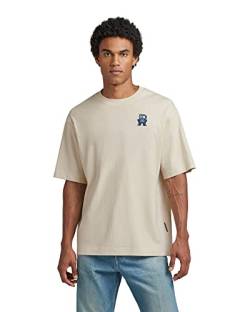 G-STAR RAW Herren Embro RAW Boxy T-Shirt, Beige (ecru D23162-D351-159), S von G-STAR RAW