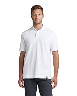G-STAR RAW Herren Essential Poloshirt, Weiß (white D22783-D287-110), L von G-STAR RAW