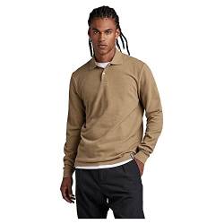 G-STAR RAW Herren Essential Poloshirt Long Sleeve, Grün (berge D22838-D287-4244), XL von G-STAR RAW