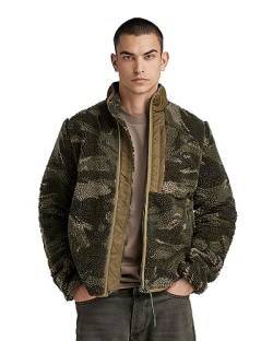 G-STAR RAW Herren Fleece jkt, Mehrfarben (turf woodland camo D23614-D417-D435), L von G-STAR RAW