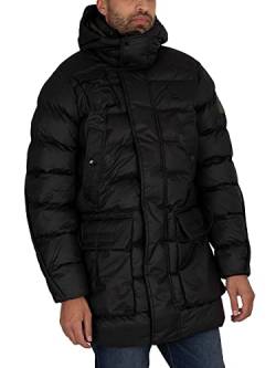 G-STAR RAW Herren G-Whistler Padded Hooded Parka, Schwarz (dk black D20102-B958-6484), XS von G-STAR RAW