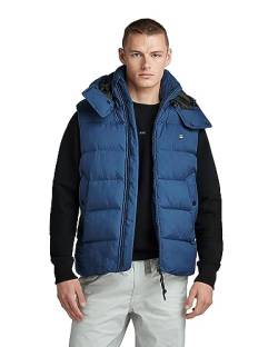 G-STAR RAW Herren G-Whistler Padded Hooded Weste, Blau (rank blue D20101-D199-868), XL von G-STAR RAW