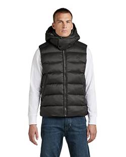 G-STAR RAW Herren G-Whistler Padded Hooded Weste, Schwarz (dk black D20101-D199-6484), XL von G-STAR RAW