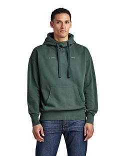 G-STAR RAW Herren Garment Dyed Oversized Hoodie, Grün (laub gd D22327-D249-D549), XS von G-STAR RAW