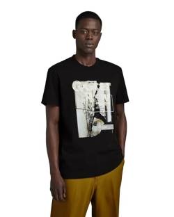 G-STAR RAW Herren HQ Print T-Shirt, Schwarz (dk black D23899-C336-6484), M von G-STAR RAW