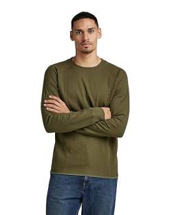 G-STAR RAW Herren Jirgi tweeter slim ls, Grün (dark olive D23475-D271-C744), L von G-STAR RAW