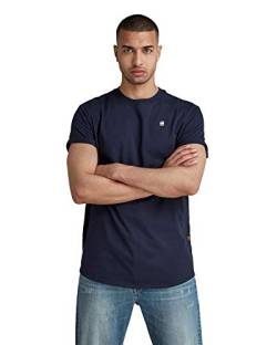 G-STAR RAW Herren Lash T-Shirt, Blau (sartho blue D16396-B353-6067), L von G-STAR RAW