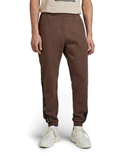 G-STAR RAW Herren Logo Tape Sweat Hose, Braun (rain drum D22022-D174-D307), L von G-STAR RAW