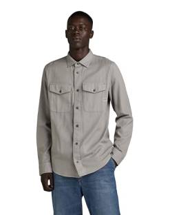 G-STAR RAW Herren Marine Slim Hemd , Grau (grey alloy gd D24963-D454-G493), L von G-STAR RAW