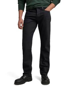 G-STAR RAW Herren Mosa Straight Jeans, Schwarz (pitch black D23692-B479-A810), 31W / 32L von G-STAR RAW