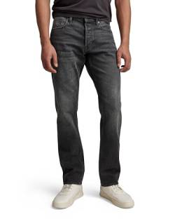 G-STAR RAW Herren Mosa Straight Jeans, Schwarz (worn in black moon D23692-B479-G108), 31W / 32L von G-STAR RAW