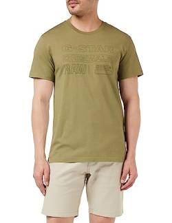 G-STAR RAW Herren Originals T-Shirt, Grün (smoke olive D22775-C506-B212), L von G-STAR RAW