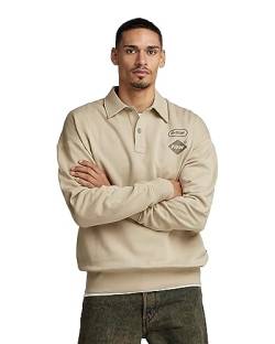 G-STAR RAW Herren Polo loose sweat, Beige (westpoint khaki D23495-B782-C531), S von G-STAR RAW