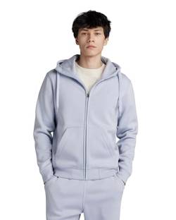 G-STAR RAW Herren Premium Core Hooded Zip Thru Sweatshirt, Grau (icelandic blue D16122-C235-G081), L von G-STAR RAW