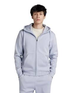 G-STAR RAW Herren Premium Core Hooded Zip Thru Sweatshirt, Grau (icelandic blue D16122-C235-G081), S von G-STAR RAW