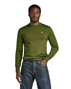 G-STAR RAW Herren Premium Core Knitted Pullover, Grün (dark olive D21931-B692-C744), XXL von G-STAR RAW