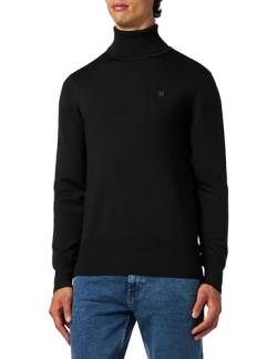 G-STAR RAW Herren Premium Core Turtle Knitted Pullover, Schwarz (dk black D21933-B692-6484), S von G-STAR RAW