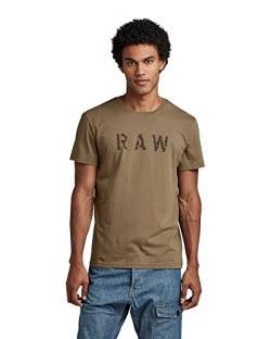 G-STAR RAW Herren RAW T-Shirt, Braun (deep walnut D22776-C506-B743), L von G-STAR RAW