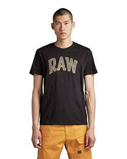 G-STAR RAW Herren RAW University T-Shirt, Schwarz (dk black D22831-336-6484), M von G-STAR RAW