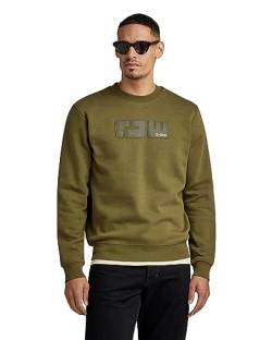 G-STAR RAW Herren RAW. felt r sw, Grün (dark olive D23480-D425-C744), S von G-STAR RAW