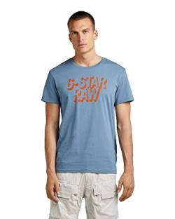 G-STAR RAW Herren Retro Shadow Graphic T-Shirt, Blau (azul D22210-C506-2182), L von G-STAR RAW