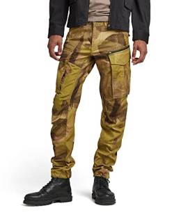 G-STAR RAW Herren Rovic Zip 3D Regular Tapered Hose, Mehrfarben (safari watercolor camo D02190-D386-D940), 32W / 32L von G-STAR RAW