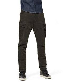 G-STAR RAW Herren Roxic Straight Tapered Cargo Hose, Grau (asfalt gd D17543-C434-B575), 24W / 34L von G-STAR RAW