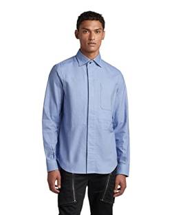 G-STAR RAW Herren Secret Utility Reg Hemd, Mehrfarben (dk lapo blue/magnesium oxford D21085-C895-D495), M von G-STAR RAW