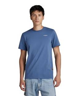 G-STAR RAW Herren Slim Base T-Shirt, Blau (vintage indigo D19070-C723-G278), S von G-STAR RAW