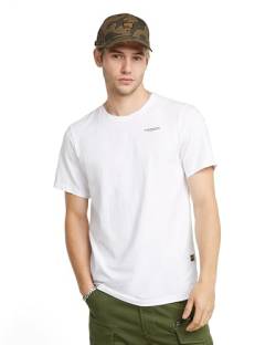 G-STAR RAW Herren Slim Base T-Shirt, Weiß (white D19070-C723-110), L von G-STAR RAW