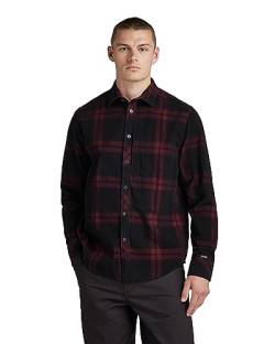 G-STAR RAW Herren Stalt 2.0 Regular Shirt ls, Mehrfarben (shadow bert check D23564-C549-G089), L von G-STAR RAW