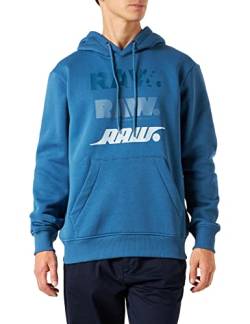 G-STAR RAW Herren Triple RAW. Hoodie, Blau (retro blue D22318-A971-937), L von G-STAR RAW