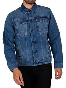 G-STAR RAW Herren Unisex Arc 3D Jacke, Blau (faded santorini D20086-C911-C767), S von G-STAR RAW