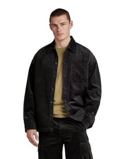 G-STAR RAW Herren Unisex Boxy Fit Hemd , Schwarz (dk black D23007-D405-6484), L von G-STAR RAW