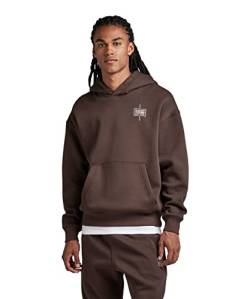 G-STAR RAW Herren Unisex Core Loose Hoodie, Braun (coffee bean D23224-C235-D311), L von G-STAR RAW