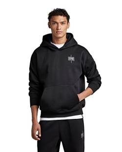 G-STAR RAW Herren Unisex Core Loose Hoodie, Schwarz (dk black D23224-C235-6484), L von G-STAR RAW