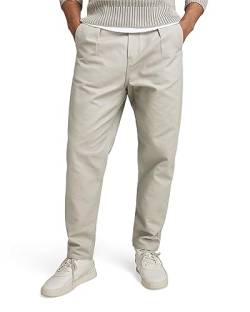 G-STAR RAW Herren Unisex Pleated Chino Relaxed, Grau (elephant skin D20147-D190-G106), 28W / 32L von G-STAR RAW