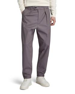 G-STAR RAW Herren Unisex Pleated Chino Relaxed, Grau (rabbit D20147-D387-G077), 28W / 32L von G-STAR RAW