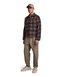 G-STAR RAW Herren Unisex Pocketony Service Overshirt, Mehrfarben (sartho blue blur check D21067-C904-C755), L von G-STAR RAW