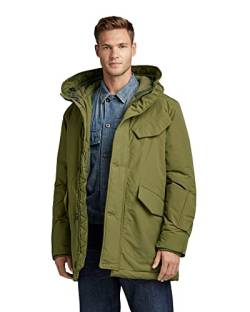 G-STAR RAW Herren Vodan Padded Hooded Parka, Grün (shadow olive D22713-A281-B230), L von G-STAR RAW