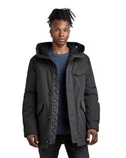 G-STAR RAW Herren Vodan Padded Hooded Parka, Schwarz (dk black D20099-A281-6484), XS von G-STAR RAW