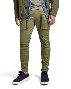 G-STAR RAW Herren Zip Pocket 3D Skinny Cargo Hose, Grün (smoke olive D21975-C105-B212), 34W / 32L von G-STAR RAW