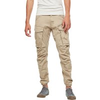 G-STAR RAW Cargohose "Rovic", Tapered Fit, Reißverschlusstasche, für Herren, beige, 32/30 von G-Star Raw