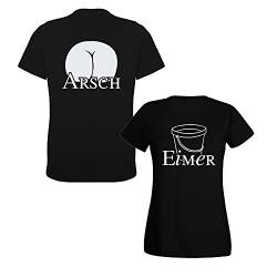 Arsch & Eimer Mann & Frau Partner-Shirt-Set (293.0276) (Mann M/Frau L) von G-graphics