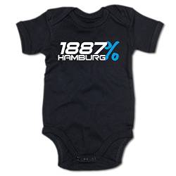 G-graphics 1887% Hamburg Baby Body Suit Strampler 250.0284 (3-6 Monate, schwarz) von G-graphics